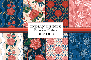 Boho Pattern Bundle - Indian Chintz, a Pattern Graphic by RachelStudio