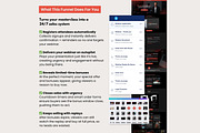 Systeme Dark Red Evergreen Webinar, a Landing Page Template by Hayley's Digital Hub (Thumbnail 2 of 10)