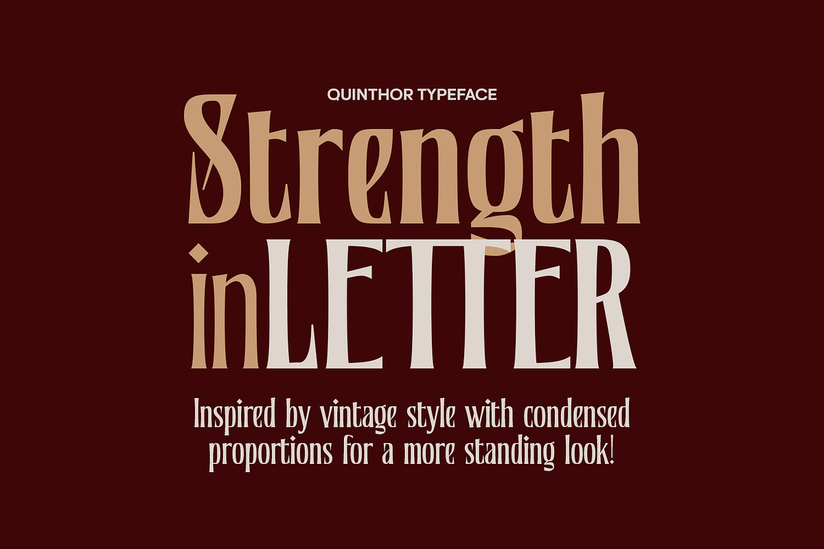 Quinthor, a Symbol Font by Nathatype (Photo 2 of 11)