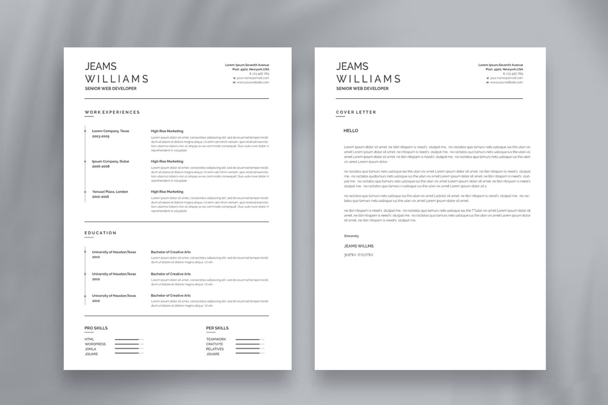 ATS Resume For Google Docs And Word, a Resume Template by Blackcloud_Creations (Photo 4 of 4)