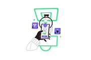 Gambling people bet on sports online, a Sport Illustration by PaperTrident (Thumbnail 12 of 13)
