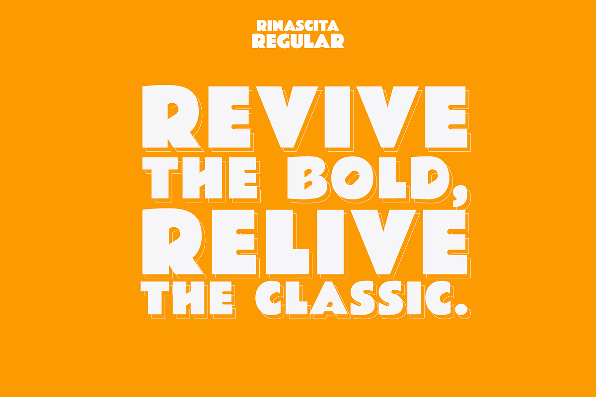 Rinascita Retro Geometric Font, a Blackletter Font by LTNG STUDIO (Photo 2 of 10)