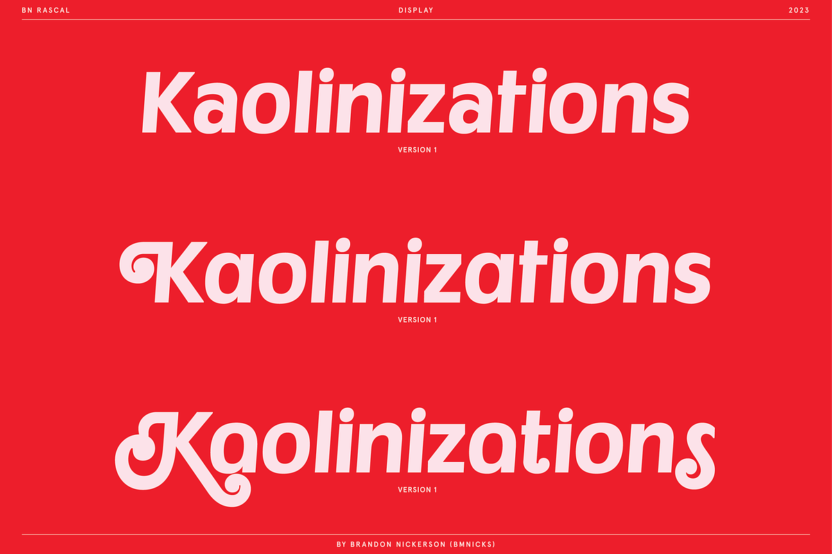 BN Rascal, a Sans Serif Font by Bnick (Photo 4 of 12)