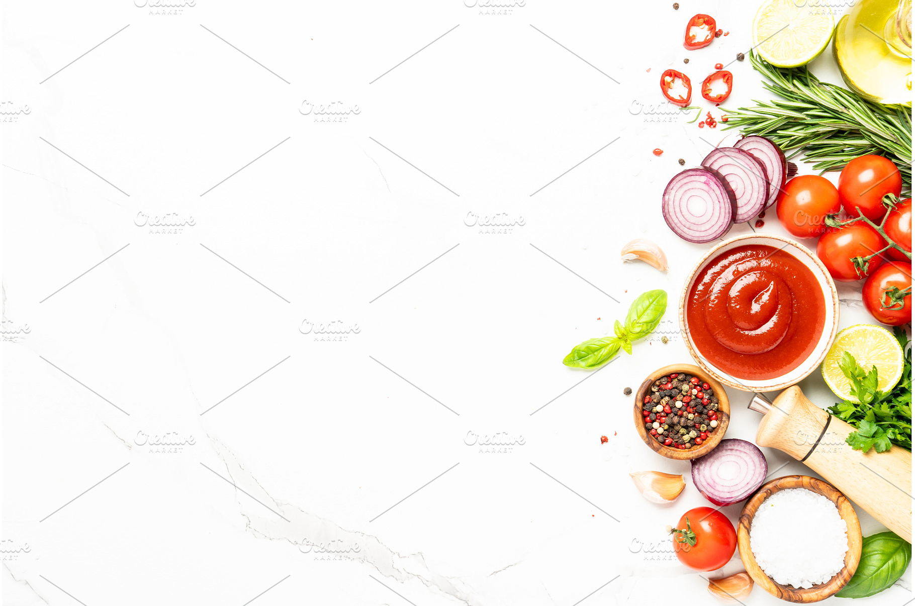 Food background, cooking ingredients, a Food & Drink Photo by Nadia-nb