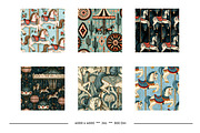 Carousel Horse Retro Art Designs, a Pattern Graphic by karenfoleyphoto (Thumbnail 2 of 7)