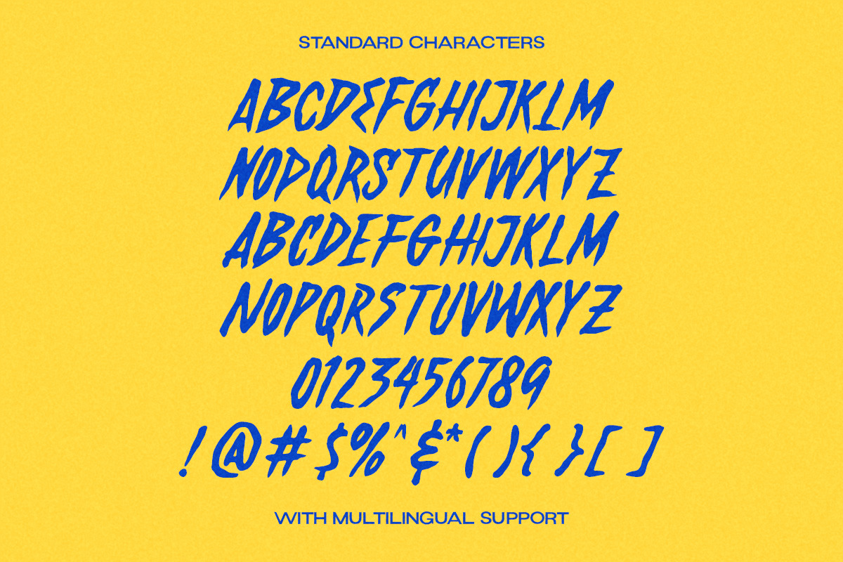 Wild Thunder - Energy Drink Font, a Handwritten Font by Letterhend Studio (Photo 4 of 9)