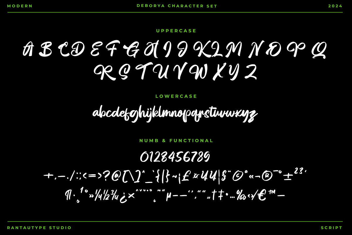 Demorya Bold Script Font, a Script Font by RantautypeStudio (Photo 14 of 15)