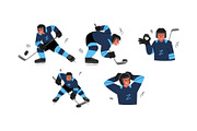 Character Ice Hockey Man Vol. 2, a Sport Illustration by SLAB! Design (Thumbnail 2 of 3)