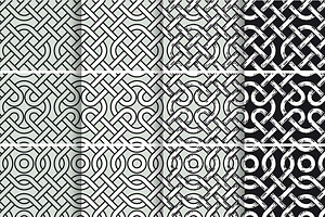 Celtic Knots Seamless Patterns