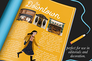 The Downtown vintage stores clip art, an Illustration by Cocoa studio by Eliza M (Thumbnail 6 of 6)