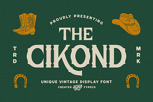 Cikond - Vintage Display Font