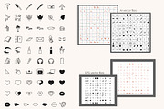 Feminine blog and planner line icons, an Outline Icon by AnMark (Thumbnail 3 of 4)