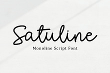 Satuline - Beautiful monoline font