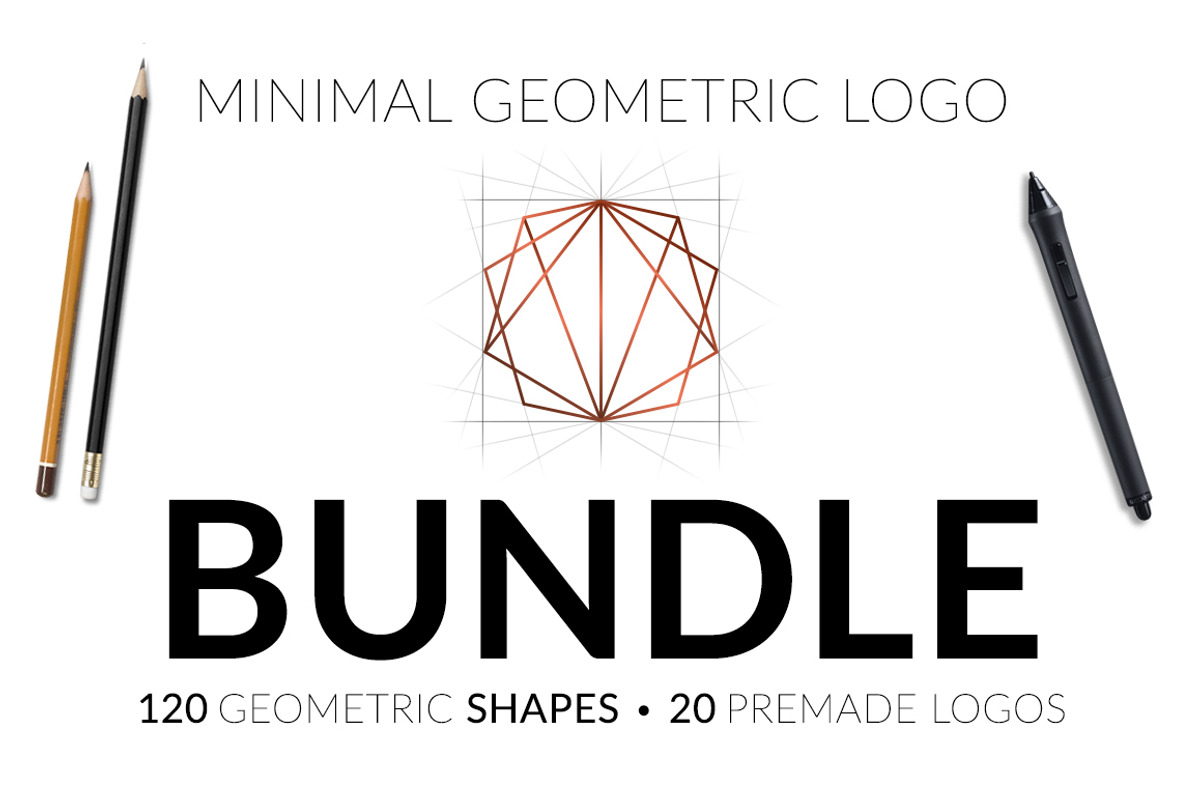 Minimal Geometric Logo Bundle v1, a Branding & Logo Template by buttonpl (Photo 1 of 13)