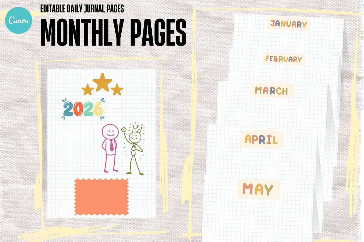 MY DIARY | CUTE JOURNALING 2026, a Stationery Template by Paperwitch (Photo 5 of 5)