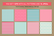 Valentine seamless patterns, a Pattern Graphic by miumiu (Thumbnail 3 of 4)