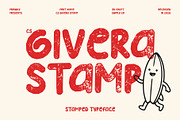 CS Givera Stamp, a Handwritten Font by Craft Supply Co. (Thumbnail 1 of 8)