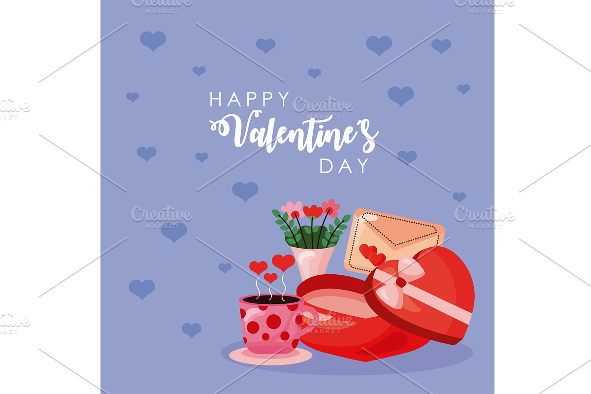 valentines day decorative card, an Illustration by studiogstock