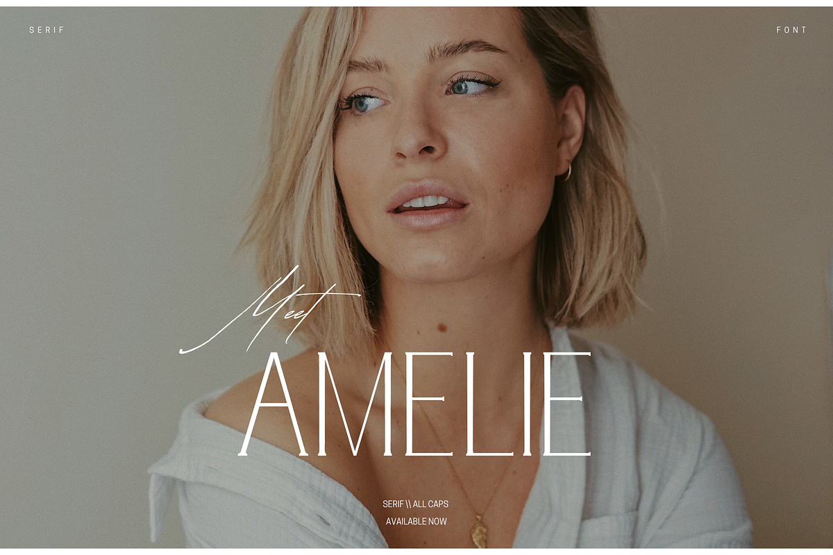 Amelie | Display Font, a Serif Font by Sylt Type (Photo 1 of 8)