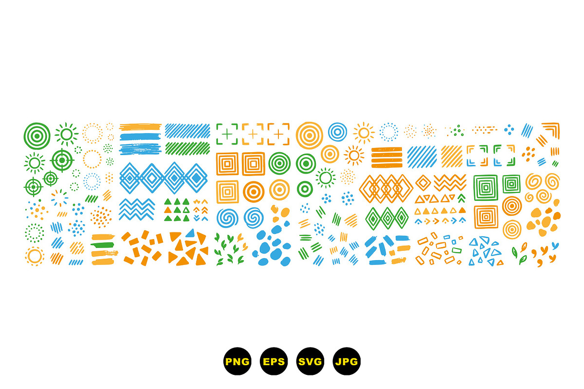 Abstract Geometric Shape Pack, an Illustration by designvectx (Photo 2 of 3)