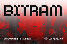 Bitram – Futuristic Pixel Font