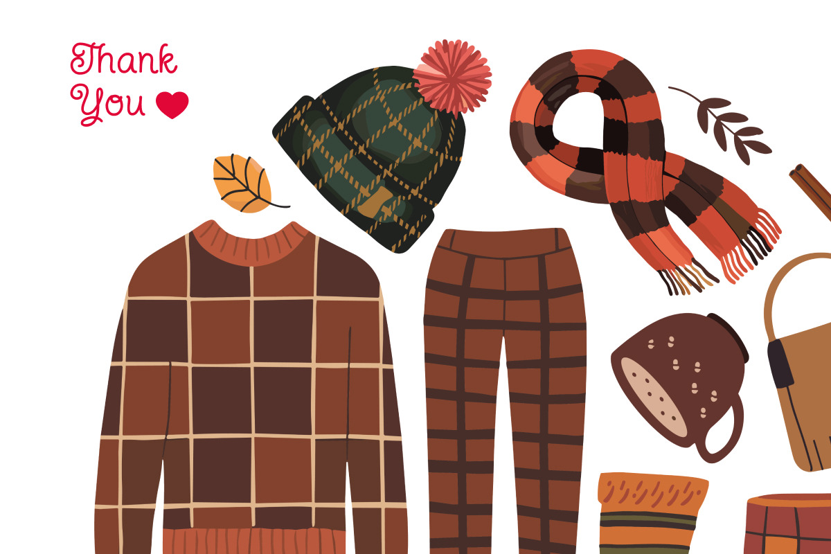 17 Fall Sweater Clipart Files, a Seasonal Illustration by Whimsy Brush Studio (Photo 6 of 6)