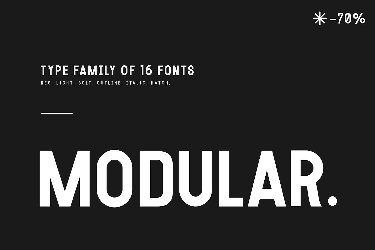 MODULAR - 16 FONTS
