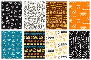 30 African Tribal Seamless Patterns