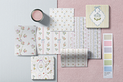 Grandmillenial whimsy flowers stripe, an Object Graphic by Grace Noboa Illustrations (Thumbnail 6 of 14)