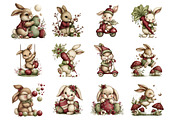 Whimsical Easter Bunny Clipart, an Illustration by Design Market (Thumbnail 3 of 3)