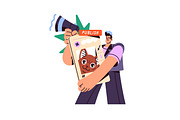 Social networks, media concepts set, a Technology Illustration by PaperTrident (Thumbnail 14 of 17)