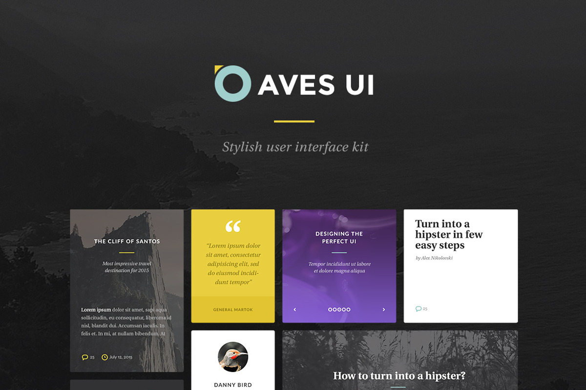 Aves UI Kit, an UI Kit Template by erigon (Photo 1 of 4)