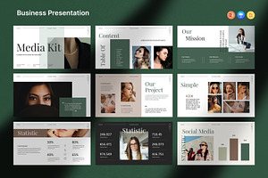 Media Kit Presentation Template, a Presentation Template by Slide_Genius1