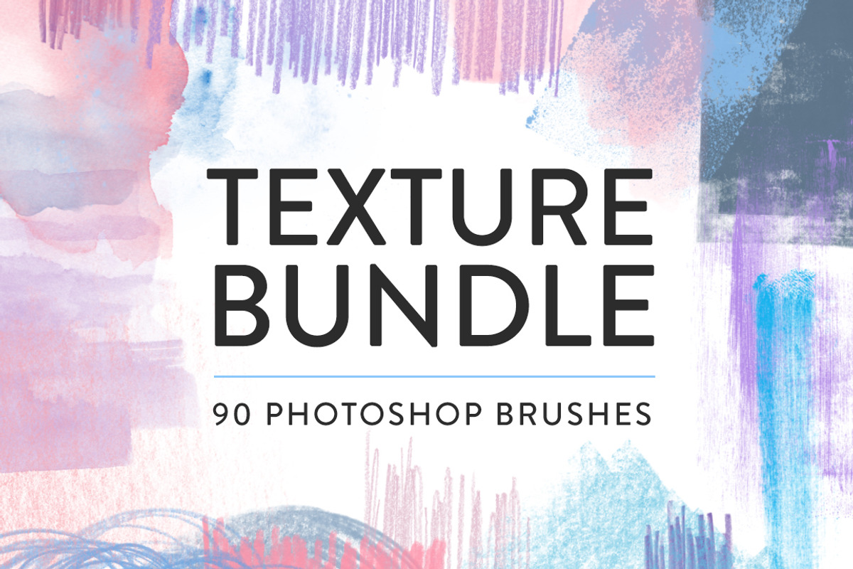 Texture Photoshop brush bundle, a Brush Add-On by Little Bean (Photo 1 of 8)