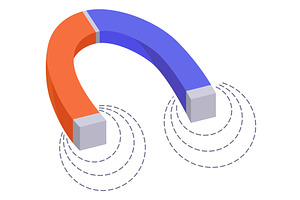Magnetic force and, an Illustration by Things for designers