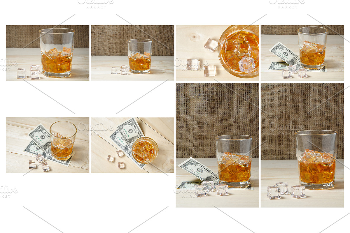 Glass of Whiskey with ice, a Food & Drink Photo by Design Lab. (Photo 3 of 3)