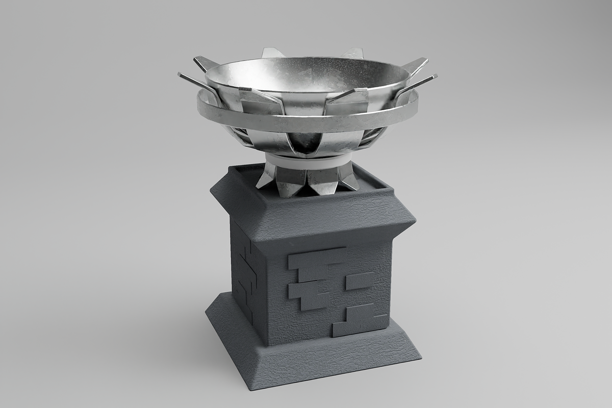 3D Royal Fire Bowl, a Furniture 3D Model by Dudukbersama (Photo 1 of 2)