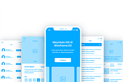Mountain IOS UI Wireframe Kit, a Wireframe Template by Ice App Ui Kit (Thumbnail 4 of 9)
