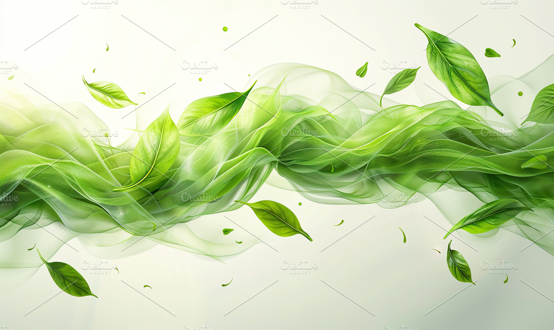 Lush Green Foliage Background, Gener, a Photo by LOGOCREATIVE