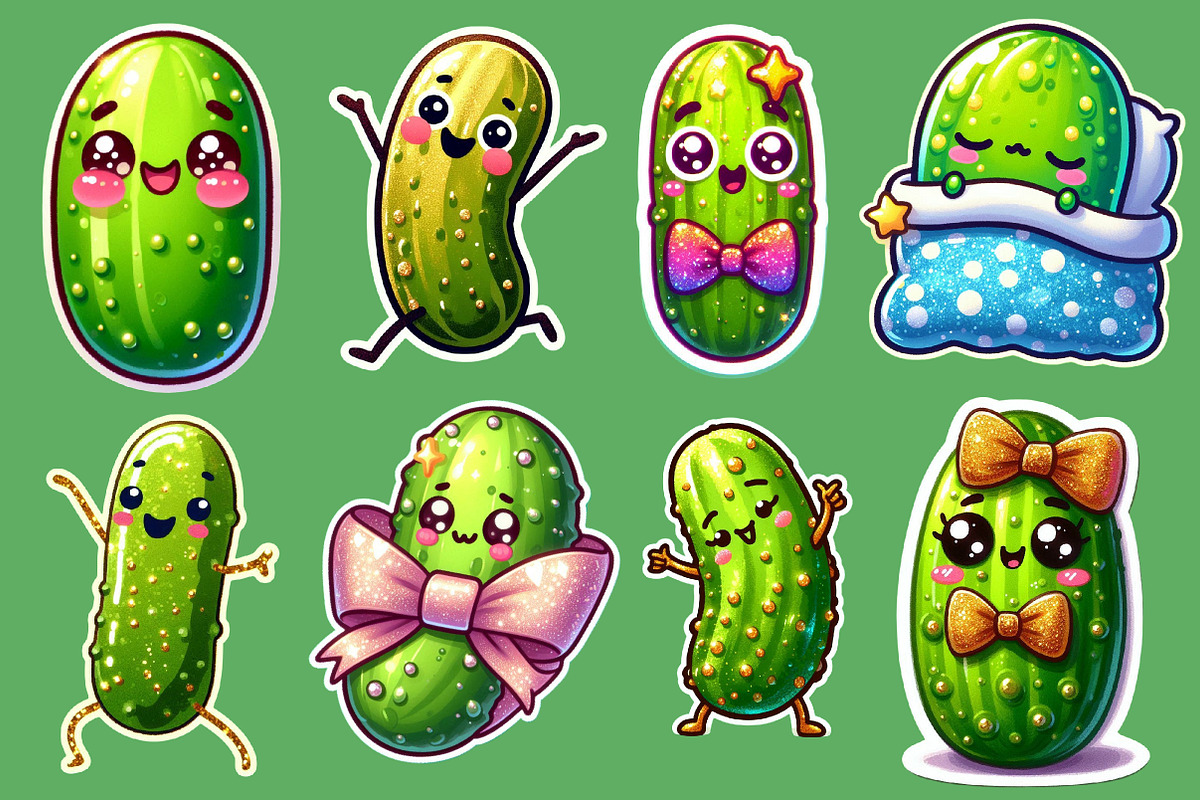 Pickle Sticker Clipart PNG, an Illustration by Designworld (Photo 3 of 4)