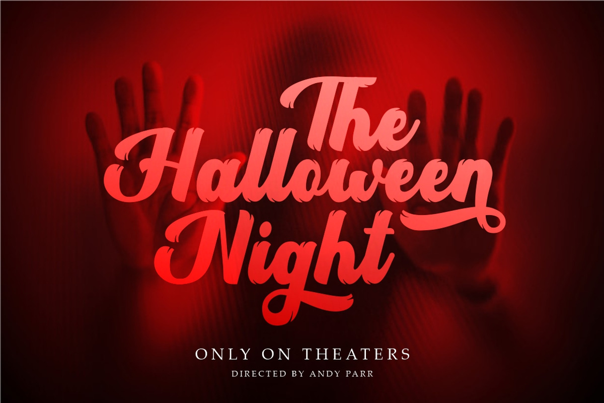 Headbrush - Display Script Font preview 7