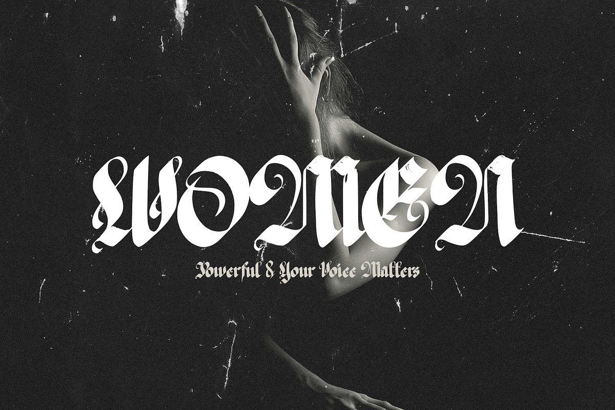 The Great Kingdom - Blackletter Font, a Blackletter Font by Idealeksis Studio (Photo 2 of 9)