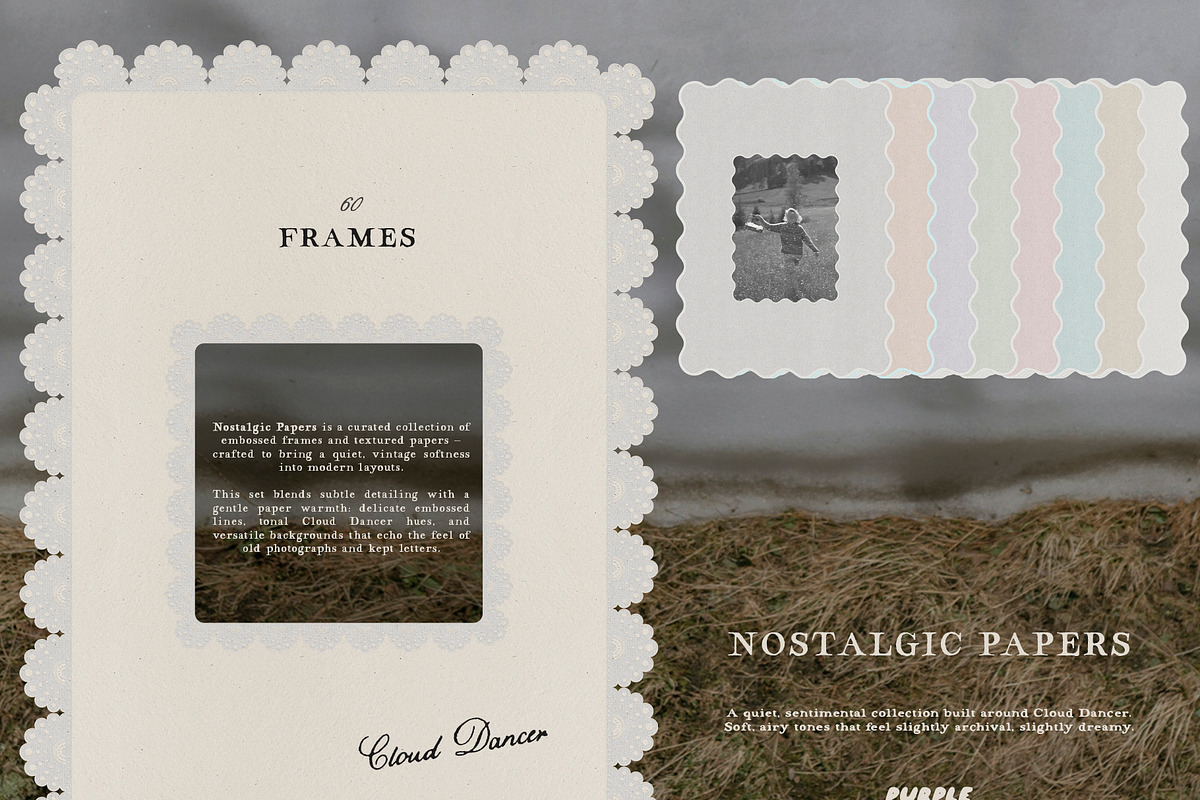 Nostalgic papers & frames, a Texture Graphic by Purple (Photo 5 of 20)