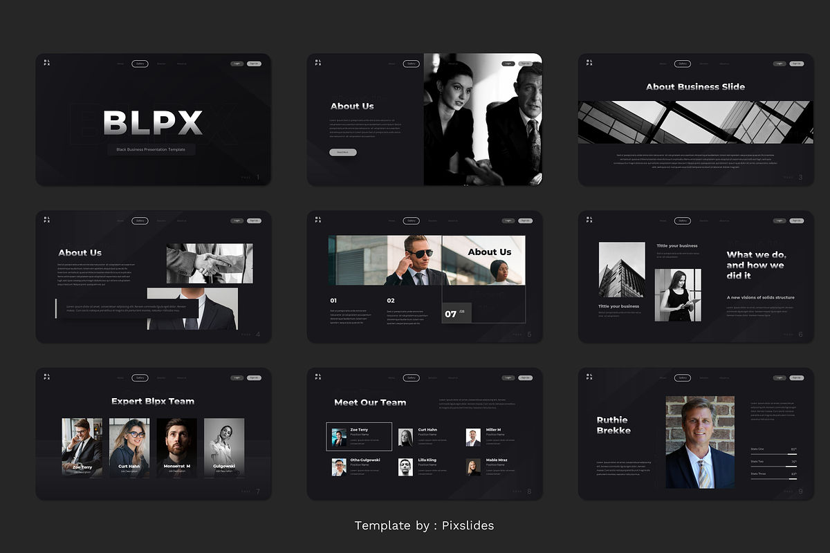 Black Business Keynote, a Presentation Template by Pixslides (Photo 2 of 5)