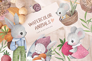 Boho watercolor animals, an Animal Illustration by Magic & Dreams (Thumbnail 1 of 4)