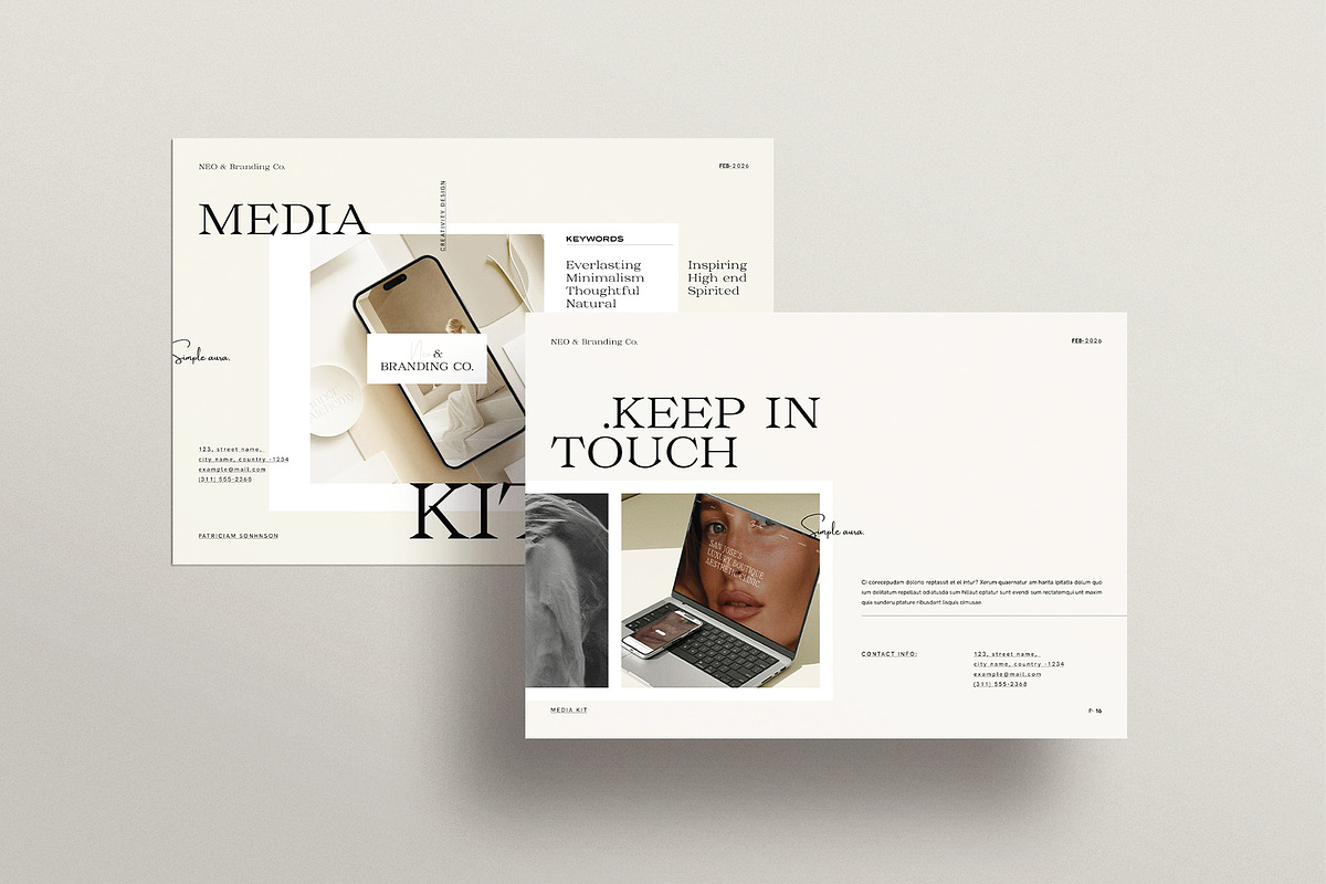 NEO | Media Kit Template, a Brochure Template by ArtisanaAura (Photo 11 of 11)