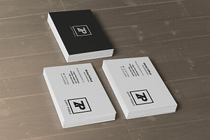 Stacked Business Card Mockups