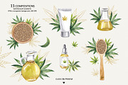 CANNABIS / MARIJUANA BUNDLE, a Decorative Illustration by Elena_Sedova (Thumbnail 5 of 30)
