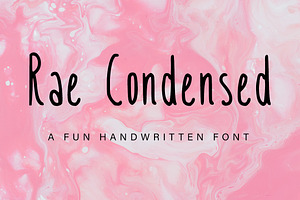 Rae Condensed Handwritten Font