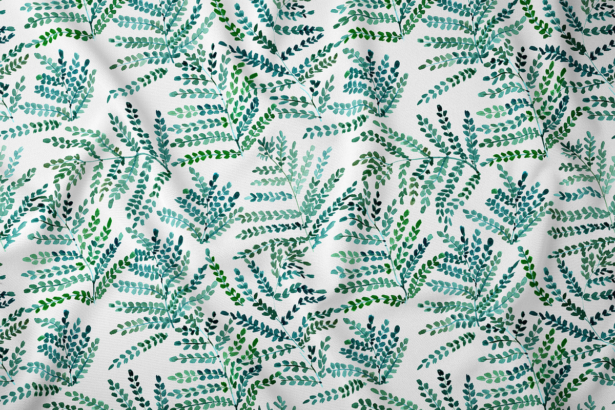 Enchanting fern - leaves pattern, a Pattern Graphic by Katerina Tova (Photo 4 of 5)